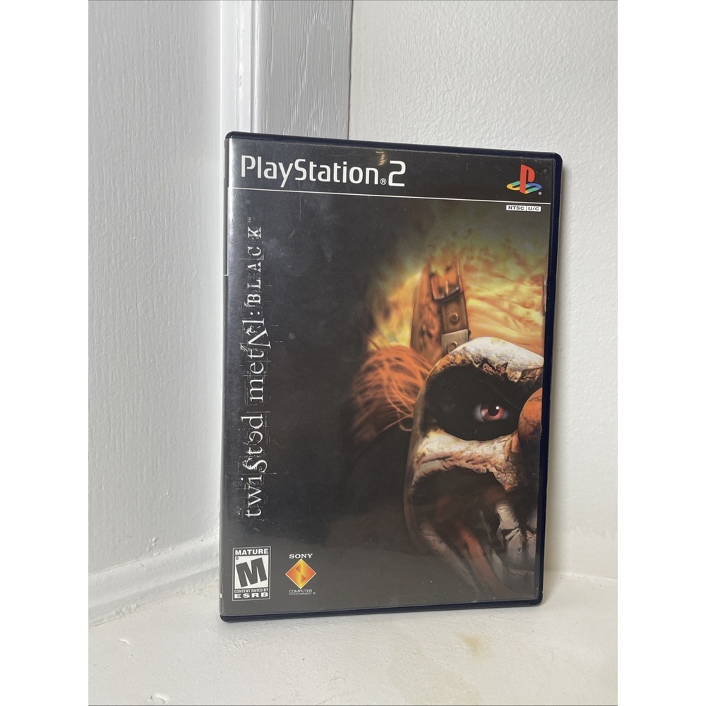 Twisted Metal Black Sony PlayStation 2 PS2 2001 Black Label Complete CIB Authent